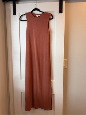 H&M Sleeveless Rust Knit Maxi Dress